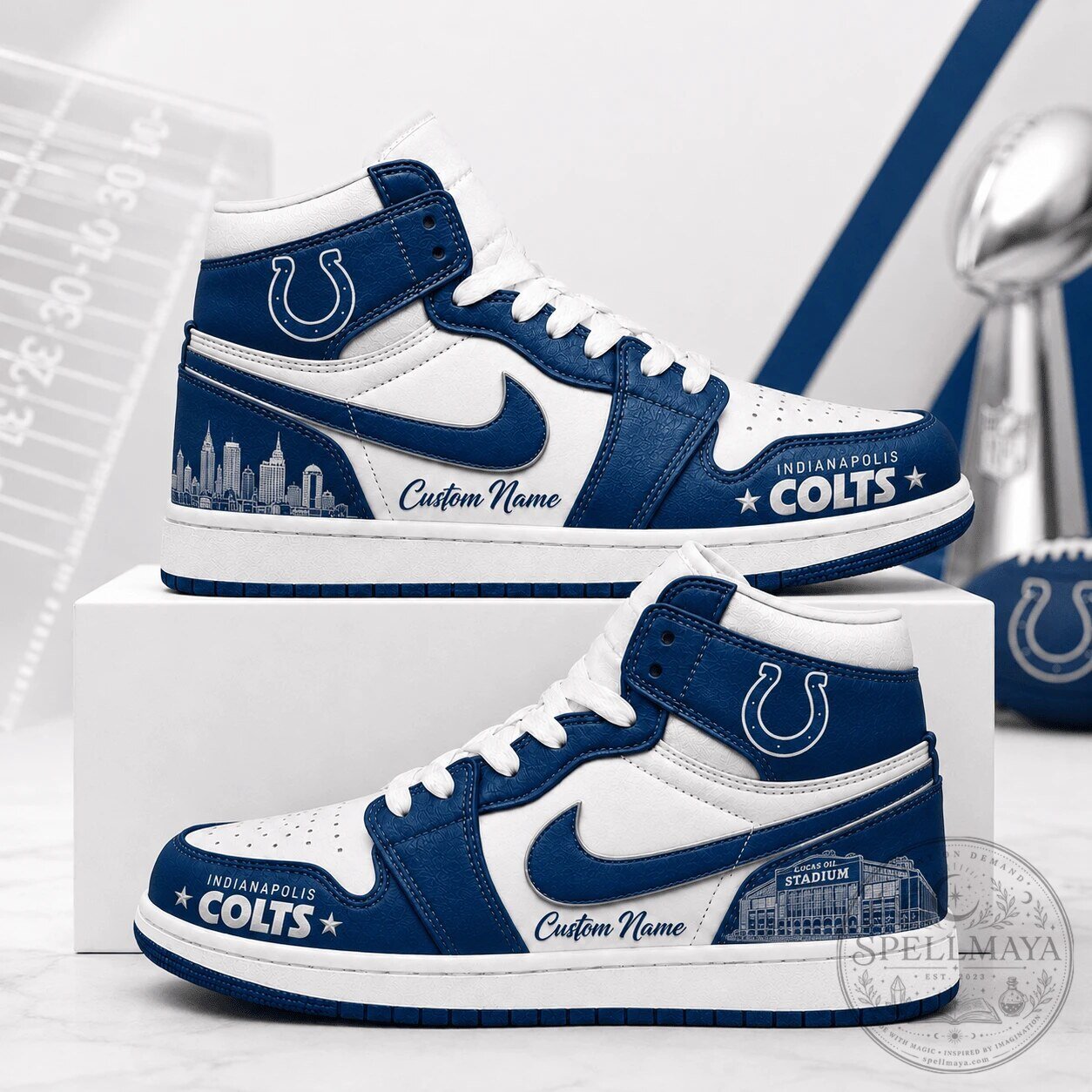 Indianapolis Colts Custom Name High Top Sneakers